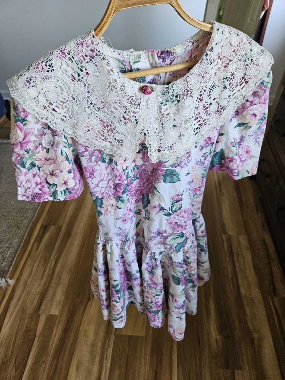 Vintage Cotton Cottage Core Dress